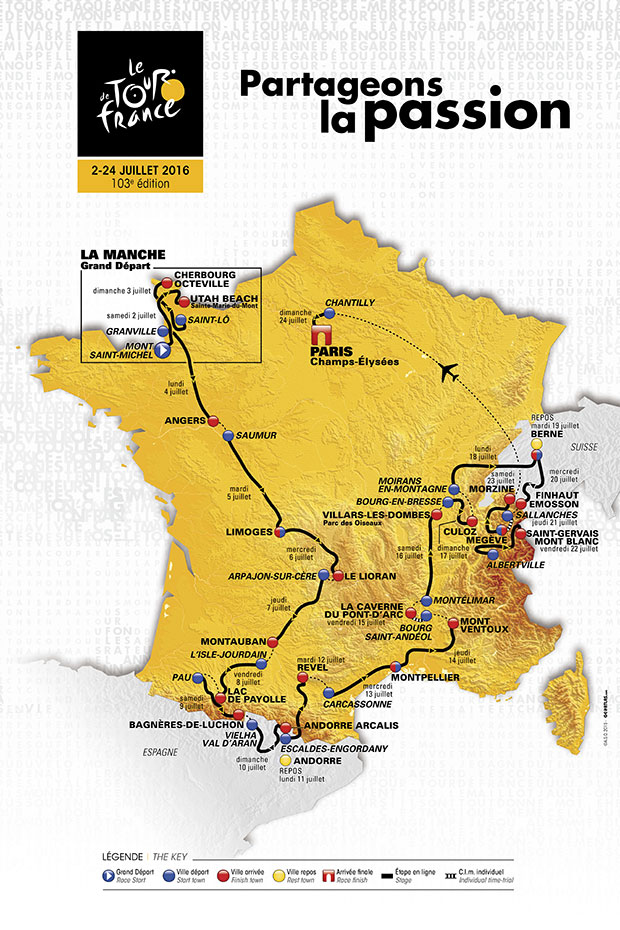 map tour de france