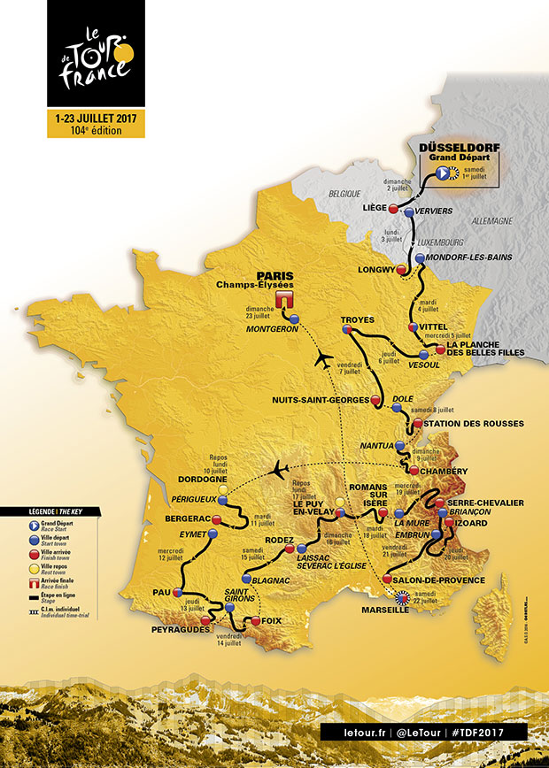 parcours TDF 2017